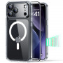 ESR Classic Hybrid MagSafe vāciņš ar rūdīto stiklu Apple iPhone 17 Pro Max, caurspīdīgs