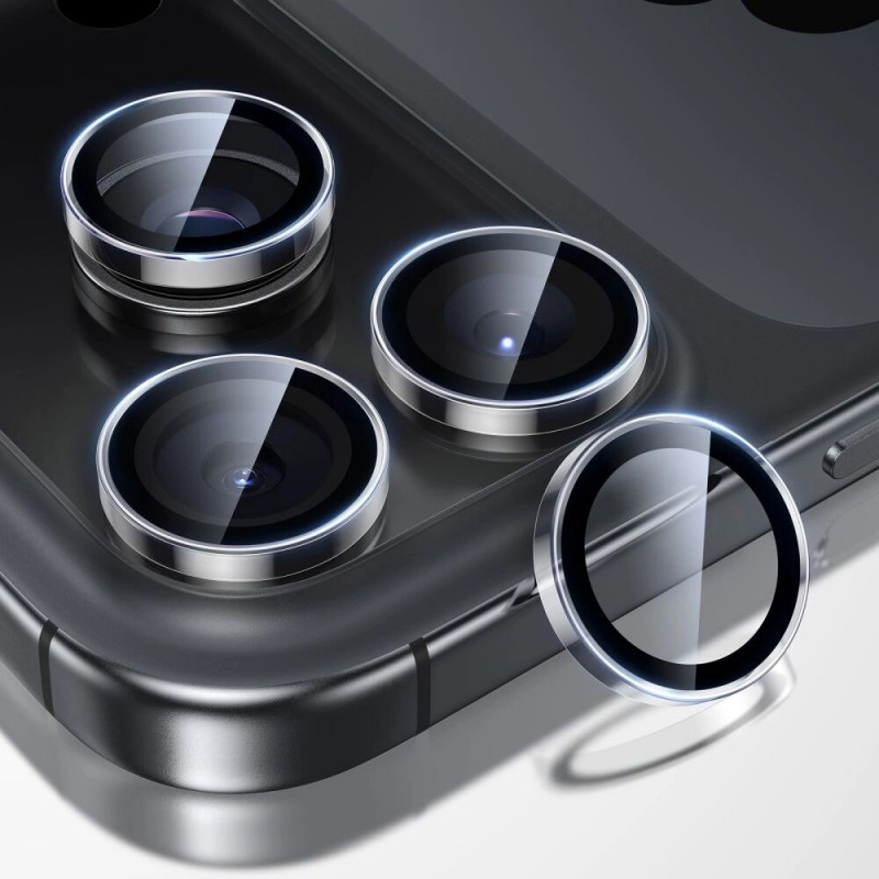 ESR Armorite kameras objektīva aizsargs Apple iPhone 14 Pro / 14 Pro Max / 15 Pro / 15 Pro Max / 16 Pro / 16 Pro Max / 17 Pro / 17 Pro Max, Clear (ESR932)