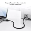 Logilink CU0108 USB 2.0 kabelis, USB-A/M uz USB-B/M, 480 Mbps, neilons, metāls, melns/sudrabs, 3 m