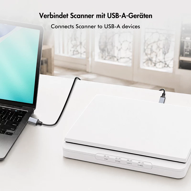 Logilink CU0108 USB 2.0 kabelis, USB-A/M uz USB-B/M, 480 Mbps, neilons, metāls, melns/sudrabs, 3 m