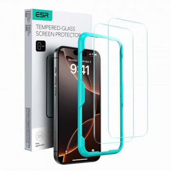 ESR rūdītais stikls Apple iPhone 16, caurspīdīgs (2 gab.)