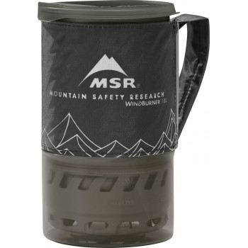 MSR Windburner Personal Stove System 1L, melna