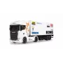 Amewi Mini-Scania 730 S ar kastes piekabi 1:64 RTR, balts (22784)