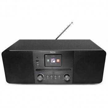 Xoro HMT 620 stereo interneta radio ar CD atskaņotāju, DAB+, FM, Spotify, Bluetooth, melns (SAT100373)