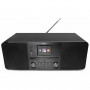 Xoro HMT 620 stereo interneta radio ar CD atskaņotāju, DAB+, FM, Spotify, Bluetooth, melns (SAT100373)
