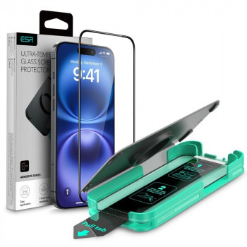 ESR Armorite rūdītais stikls ar melnu rāmi Apple iPhone 16 Pro Max