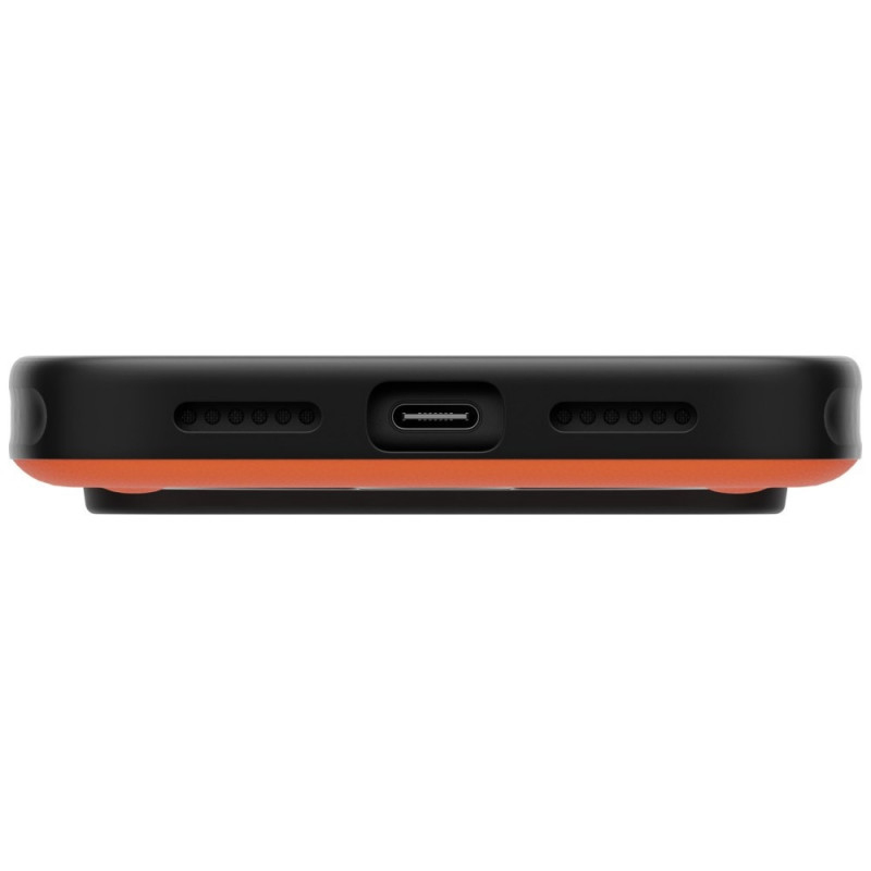 UNIQ Elix apvalks ar 360° rotējošu statīvu Apple iPhone 18 Pro Max / 17 Pro Max, oranžs