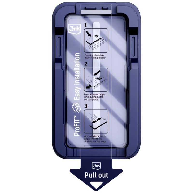 3MK HardGlass Max rūdītais stikls ar aplikatoru Apple iPhone 13 / 13 Pro / 14 / 16e / 17e, melns