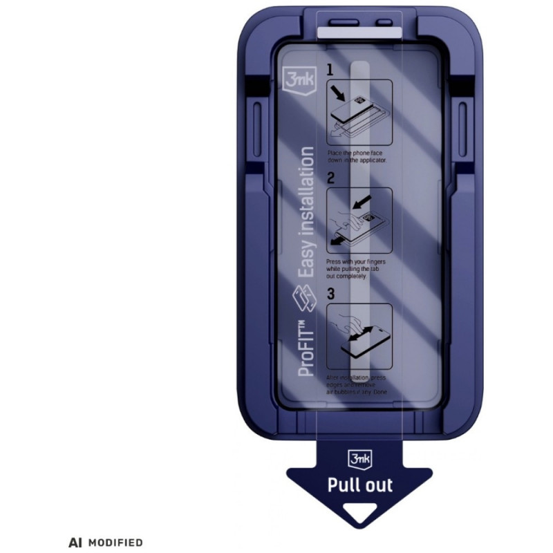 3MK HardGlass Max Privacy rūdītais stikls ar aplikatoru Google Pixel 10A, melns