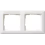 Gira rāmis 109227 Horizontal, 2 vietu ar marķējuma lauku, Standard 55, tīri balts, matēts