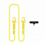 Tech-Protect C5SD virves pleca telefona siksniņa, 80 cm, Canary Yellow