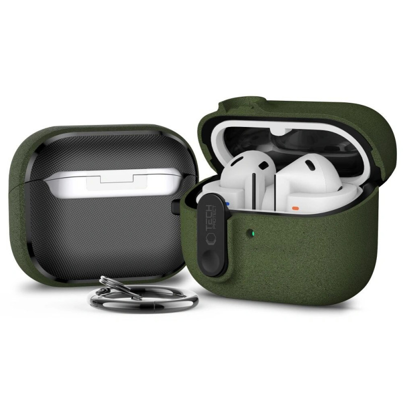 Tech-Protect Slim Hook vāciņš Samsung Galaxy Buds 3 / 3 FE / 3 Pro, Olive Green