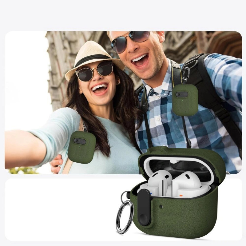 Tech-Protect Slim Hook vāciņš Samsung Galaxy Buds 3 / 3 FE / 3 Pro, Olive Green