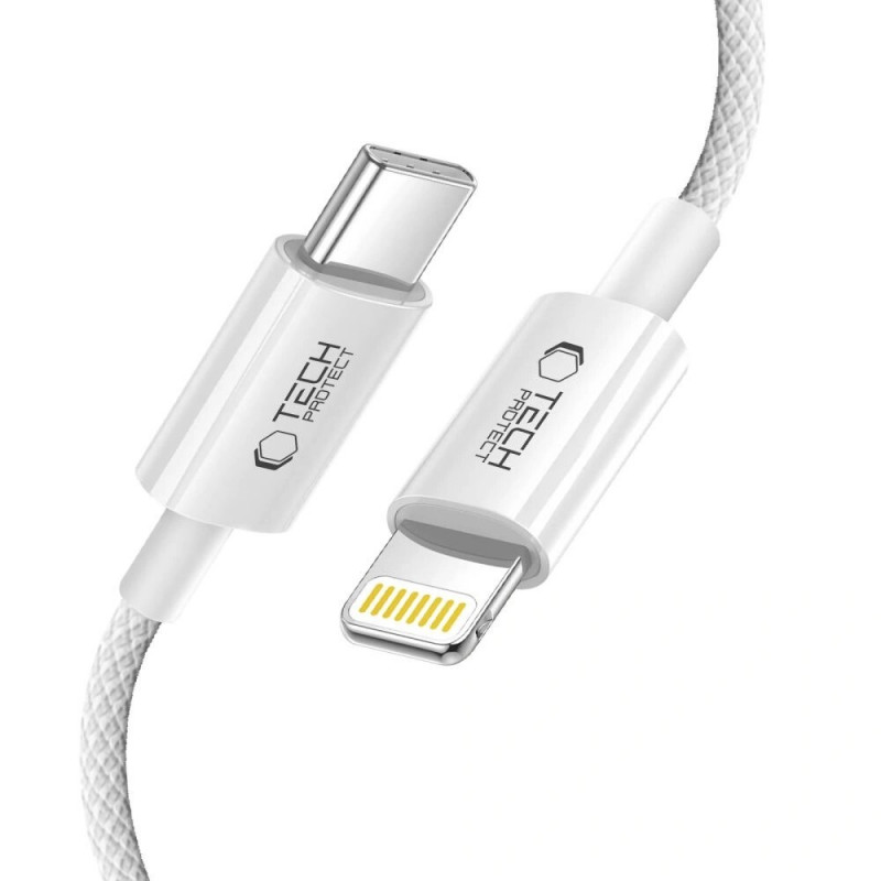 Tech-Protect Ultraboost Lite USB-C / Lightning kabelis PD27W/3A 200 cm, Cool Grey