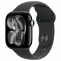 Apple Watch Series 11 GPS + Cellular (5G) melns pulkstenis ar 42 mm alumīnija korpusu, M/L, MF854QL/A