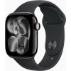 Apple Watch Series 11 GPS + Cellular (5G) melns pulkstenis ar 42 mm alumīnija korpusu, M/L, MF854QL/A