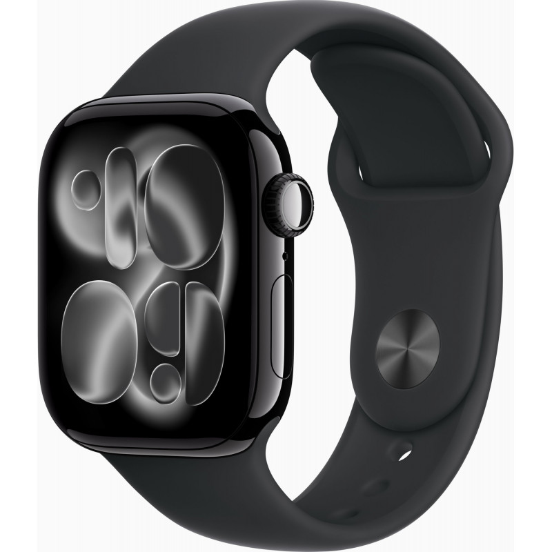 Apple Watch Series 11 GPS + Cellular (5G) melns pulkstenis ar 42 mm alumīnija korpusu, M/L, MF854QL/A