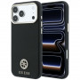 Aizsargvāciņš Guess GUE005537-0 Grained Round Strass Logo MagSafe tālrunim Apple iPhone 18 Pro Max / 17 Pro Max, melnā krāsā