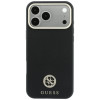 Aizsargvāciņš Guess GUE005537-0 Grained Round Strass Logo MagSafe tālrunim Apple iPhone 18 Pro Max / 17 Pro Max, melnā krāsā