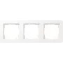 Gira 3 vietu pārsega rāmis 0213150, Gira E1, tīri balts, spīdīgs