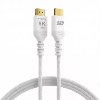 EFB Elektronik HDMI-21-00013 balts HDMI kabelis Ultra High Speed, 5 m, 8K60Hz, 48 Gbit/s, saderīgs ar HDMI 2.1/2.0