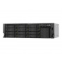 QNAP TS-h1655XeU-RP-8G NAS serveris statīvam, 16 nodalījumi, neliels dziļums, 8 GB RAM, 2x 10GbE, dublēts barošanas bloks