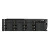 QNAP TS-h1655XeU-RP-8G NAS serveris statīvam, 16 nodalījumi, neliels dziļums, 8 GB RAM, 2x 10GbE, dublēts barošanas bloks