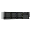 QNAP TS-h1655XeU-RP-8G NAS serveris statīvam, 16 nodalījumi, neliels dziļums, 8 GB RAM, 2x 10GbE, dublēts barošanas bloks