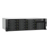 QNAP TS-h1655XeU-RP-8G NAS serveris statīvam, 16 nodalījumi, neliels dziļums, 8 GB RAM, 2x 10GbE, dublēts barošanas bloks