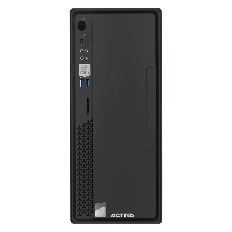 Actina Prime i3-12100 Mini Tower stacionārais dators, Intel Core i3-12100, 8 GB DDR4 RAM, 512 GB SSD, Windows 11 Home, melnā krāsā