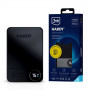 3MK HARDY MagSynergy Ni+ pārnēsājamais akumulators, 5,000 mAh, 22.5 W, USB 1C1L, melnā krāsā, universāls