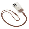 Tech-Protect C5S Rope Crossbody Strap tālruņa aukla pār plecu, šokolādes brūnā krāsā