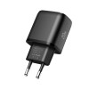 Melns Tech-Protect NCA20 lādētājs rozetei ar USB-A / USB-C pieslēgvietām, PD 20W / QC3.0