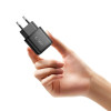 Melns Tech-Protect NCA20 lādētājs rozetei ar USB-A / USB-C pieslēgvietām, PD 20W / QC3.0