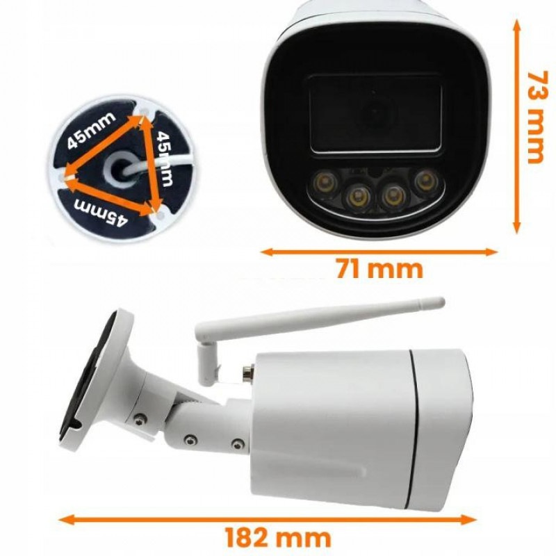 Orllo Z1 āra IP kamera cauruļveida, 4K, 8MP, Wi-Fi