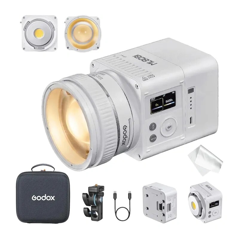 Godox ML80Bi LED apgaismojums video uzņemšanai, divu krāsu 2800-6500 K, CRI 96