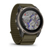 Garmin Enduro 4 GPS viedpulkstenis, tumši olīvu ComfortFit auduma siksniņa (010-04799-01)