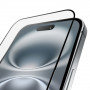 PURO Frame iPhone 16 Plus aizsargstikls ar rāmīti, rūdīts