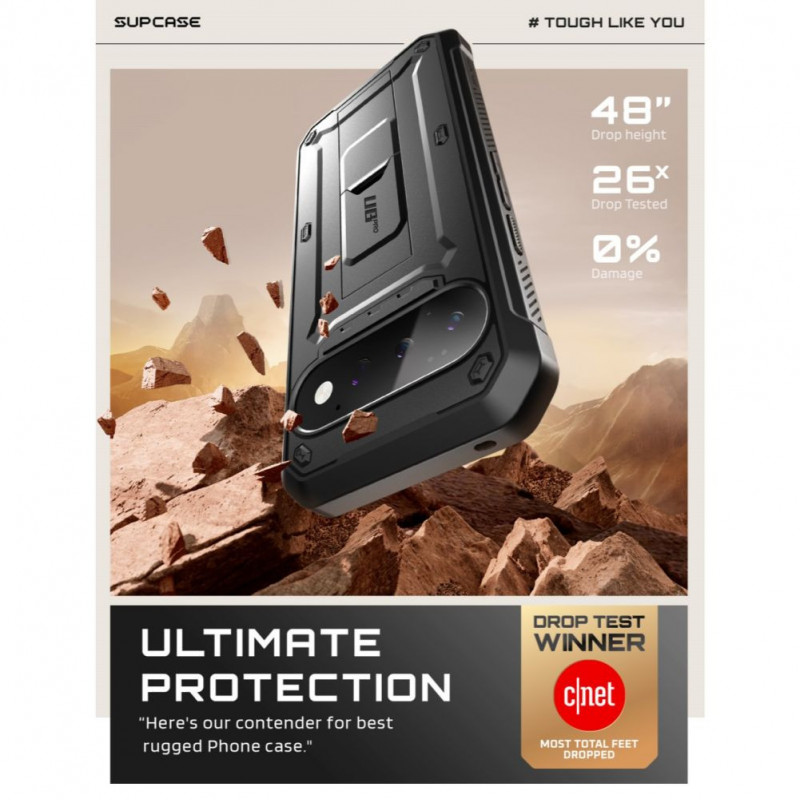 Supcase Unicorn Beetle Pro maciņš Google Pixel 11 Pro, melns