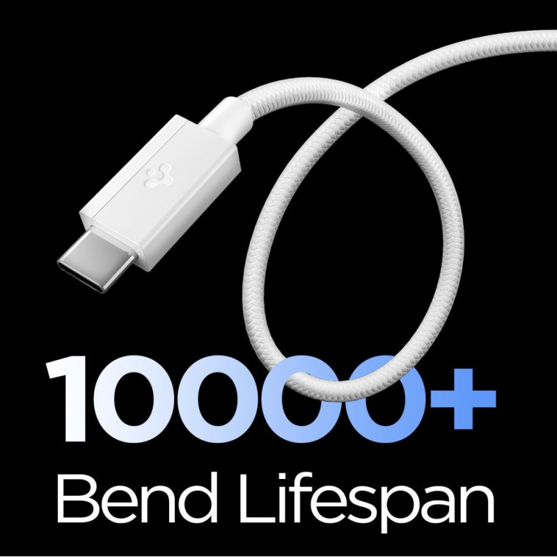 Spigen EB6015AC Essential USB-C kabelis 60W 150 cm, balts