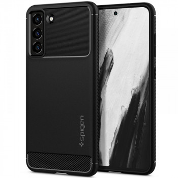 Spigen Rugged Armor maciņš Samsung Galaxy S21 FE, matēti melns
