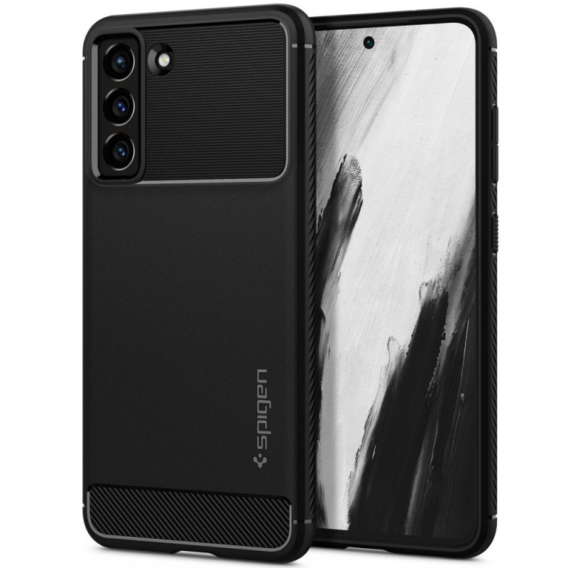 Spigen Rugged Armor maciņš Samsung Galaxy S21 FE, matēti melns