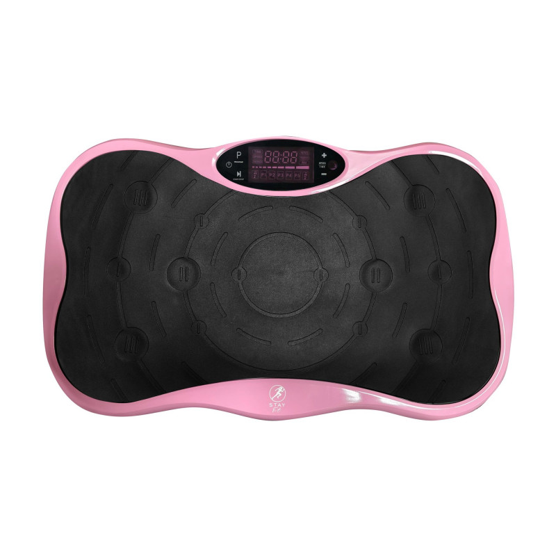 Extralink Moonwalk SpinMove vibrācijas platforma fitnesam, 200 W, rozā