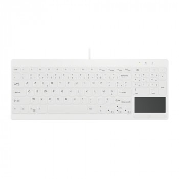 Active Key AK-C7412 USB klaviatūra, franču izkārtojums, balta
