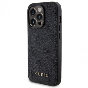 Guess GUBPM5P13L4GEMGK Apple iPhone 13 Pro cietais maciņš + 5000 mAh MagSafe ārējais akumulators, 4G Metal Logo, melns
