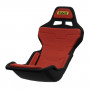 Sabelt SRP-1 simracing sēdeklis, stikla šķiedras korpuss, formula dizains, ar polsterējumu, racing red