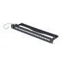 StarTech.com C6PANELSTP241U 24 portu 1U tukšs keystone komutācijas panelis ar kabeļu pārvaldības stieni, 48.3 cm, CAT6A, melns