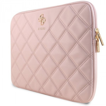 Guess Quilted 4G klēpjdatora futrālis GUCS14ZPSQSSGP 14", rozā