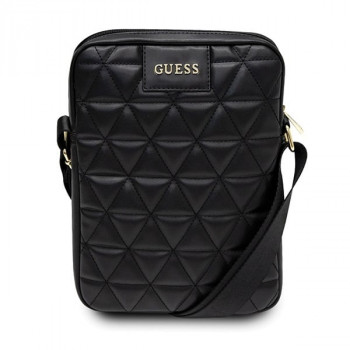 Guess Quilted somiņa planšetdatoram 10" GUTB10QLBK, melna