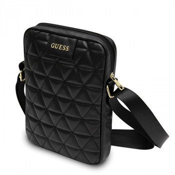 Guess Quilted somiņa planšetdatoram 10" GUTB10QLBK, melna